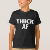 Thiccのランニング服ブラックウォムのための厚いAFアーバン Tシャツ (正面)