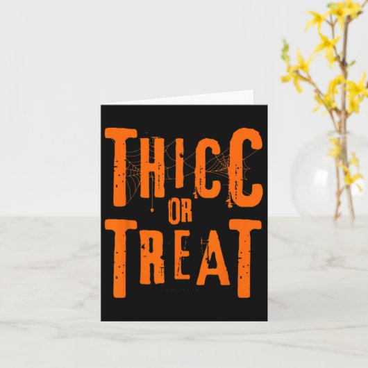 Thiccまたは治療おかしいハロウィーントレーニングフィットネスBod カード (黄色い花)