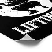 Thiccボーイズリフティングクおもしろいラブジムメンズスクアットボディブ ポスター (角)