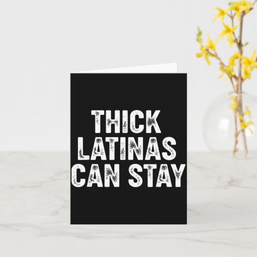 Thick Latinas Can Stay  カード (黄色い花)