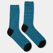 Thick Swirls aqua blue socks ソックス (右)