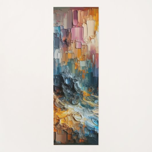 Thick Textured Paint Pattern ヨガマット (正面)