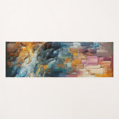 Thick Textured Paint Pattern ヨガマット (正面(横))