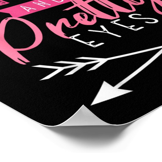 Thick Thighs And Pretty Eyes Motivation Beautiful  ポスター (角)