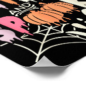 Thick Thighs And Soky Vibes Retro Groovy Halloween ポスター (角)