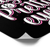 Thick Thighs Pretty Eyes Gym Motivation Quote Work ポスター (角)