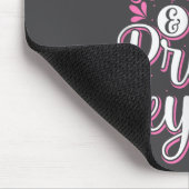 Thick Thighs Pretty Eyes Gym Motivation Quote Work マウスパッド (コーナー)