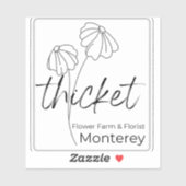 Thicket Urban Micro Farm Monterey ビニールステッカー シール (シート)