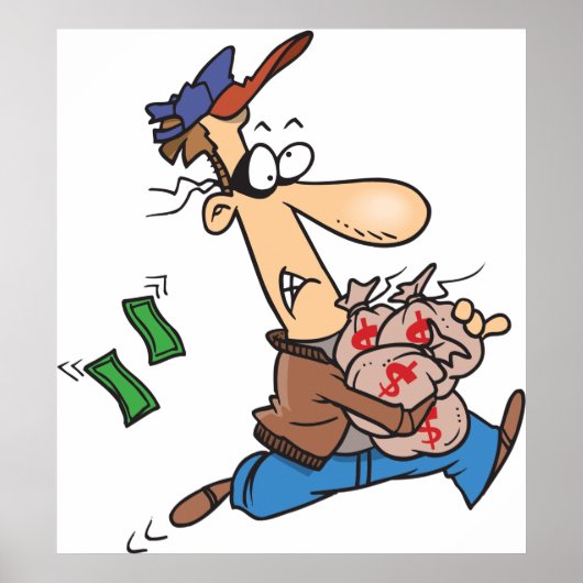 Thief Stealing Money ポスター (正面)