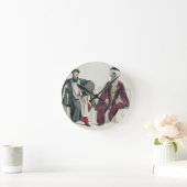 Thierry著刻まれるギリシャの司祭およびトルコ人 ラウンド壁時計 (ホーム)