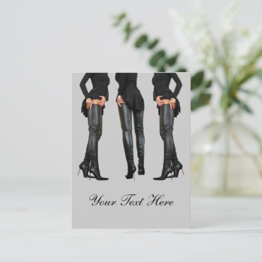 Thigh High Bootモデル ポストカード (スタンド正面)