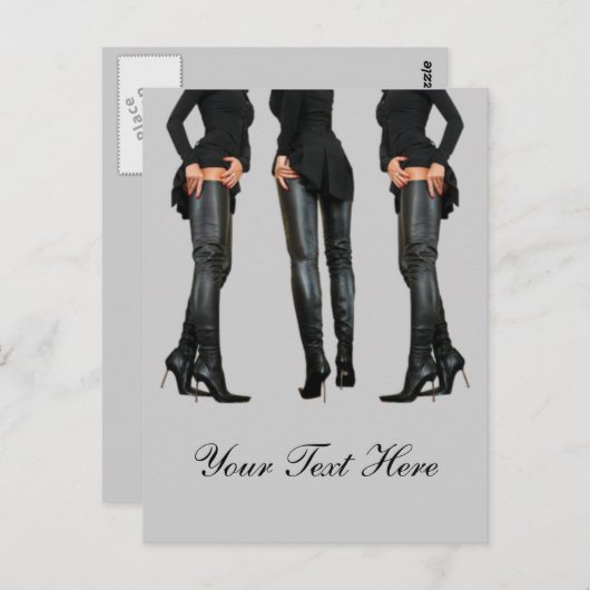 Thigh High Bootモデル ポストカード (正面/裏面)