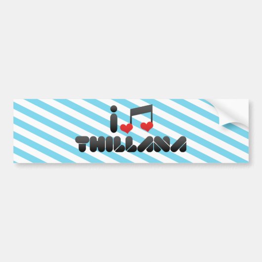 Thillana バンパーステッカー (正面)