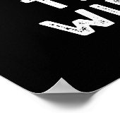 ThimeワインダウンChillパおもしろいンDark BG ポスター (角)