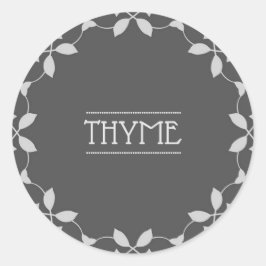 Thime Spice Jarステッカーラベル ラウンドシール