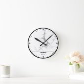 Thimphu Clock City Line Art ラウンド壁時計 (ホーム)