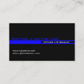 Thin Blue Lineオンライン警察に載せる 名刺 (正面)