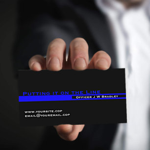 Thin Blue Lineオンライン警察に載せる 名刺