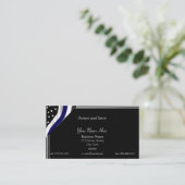 Thin Blue Lineバッジの名刺をアップロード 名刺 (スタンド正面)