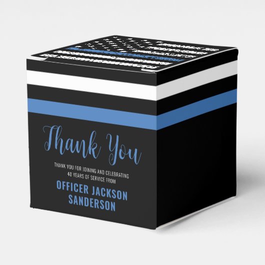 Thin Blue Line法執行警察の退職 フェイバーボックス (正面サイド)