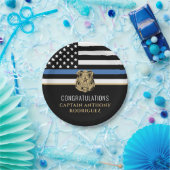 Thin Blue Line法執行警察の退職 ペーパープレート (パーティー)