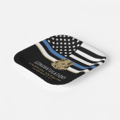 Thin Blue Line法執行警察の退職 ペーパープレート (傾斜あり)