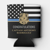 Thin Blue Line法執行警察の退職 缶クーラー (裏面)