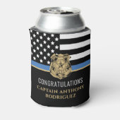 Thin Blue Line法執行警察の退職 缶クーラー (缶裏面)