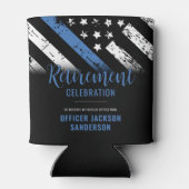 Thin Blue Line法執行警察の退職 缶クーラー (裏面)