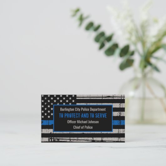 Thin Blue Line法執行部警察 名刺 (スタンド正面)
