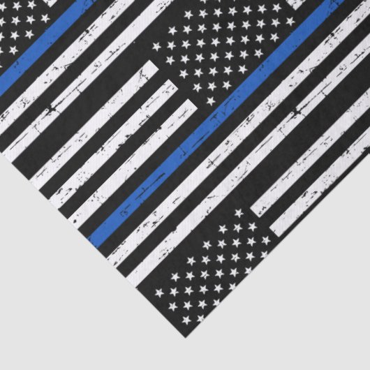 Thin Blue Line警察の退職法執行 薄葉紙 (詳細)