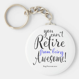 Thin Blue Line警察の退職 キーホルダー