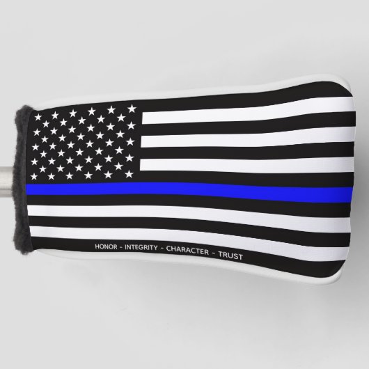 Thin Blue Line フラグ (アメリカ合衆国) ゴルフヘッドカバー (正面)