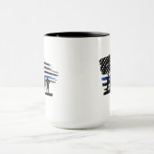 Thin Blue Line フラッグ 警察 マグカップ (中央)