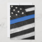 Thin Blue Line | 警察官の結婚式 招待状 (裏面)