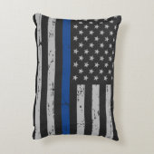 Thin Blue Line – 警察官 – 法執行機関 アクセントクッション (裏面(縦))