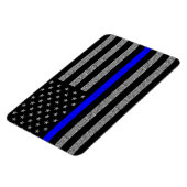 THIN BLUE LINE 警察支援 マグネット (左側)