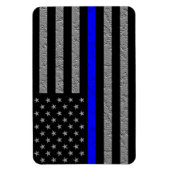 THIN BLUE LINE 警察支援 マグネット (縦)