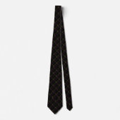 Thin Blue Line Black Handcuff Keys Neck Tie ネクタイ (正面)