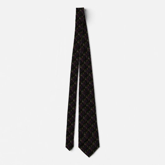Thin Blue Line Black Handcuff Keys Neck Tie ネクタイ (裏面)