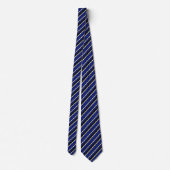 Thin Blue Line Court Stripes Neck Tie ネクタイ (裏面)