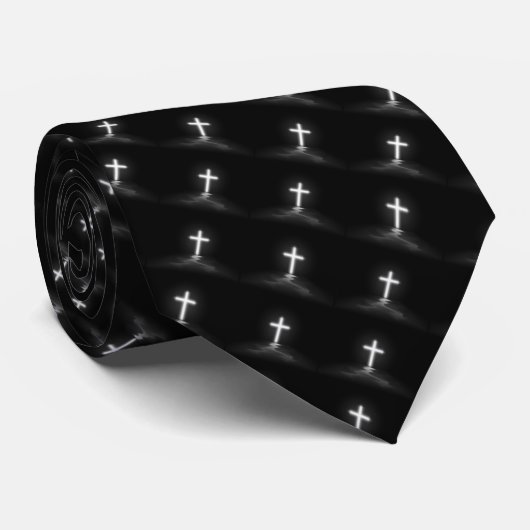 Thin Blue Line Cross Neck Tie ネクタイ (ロール)