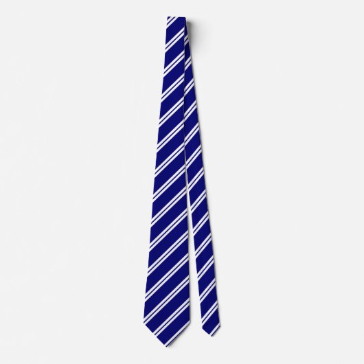 Thin Blue Line Distinguished Stripes Neck Tie ネクタイ (正面)