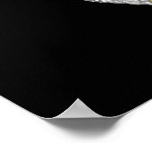 Thin Blue Line Flag & Badge ポスター (角)