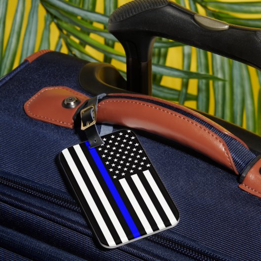 Thin Blue Line Flag (United States) ラゲッジタグ (正面インサイチュ1)