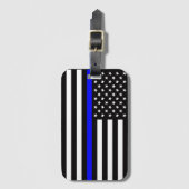 Thin Blue Line Flag (United States) ラゲッジタグ (正面縦)