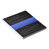 Thin Blue Line & Mirandaの権利警告と権利放棄 ノートパッド (アングル)