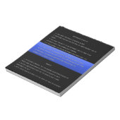 Thin Blue Line & Mirandaの権利警告と権利放棄 ノートパッド (回転)