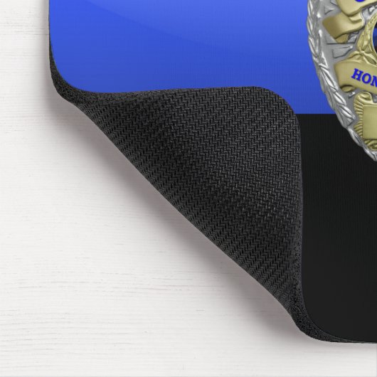 Thin Blue Line Police Badge Mouse Pad マウスパッド (コーナー)