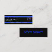 Thin Blue Line Police Officer カスタム Business Card スキニー名刺 (正面/裏面)